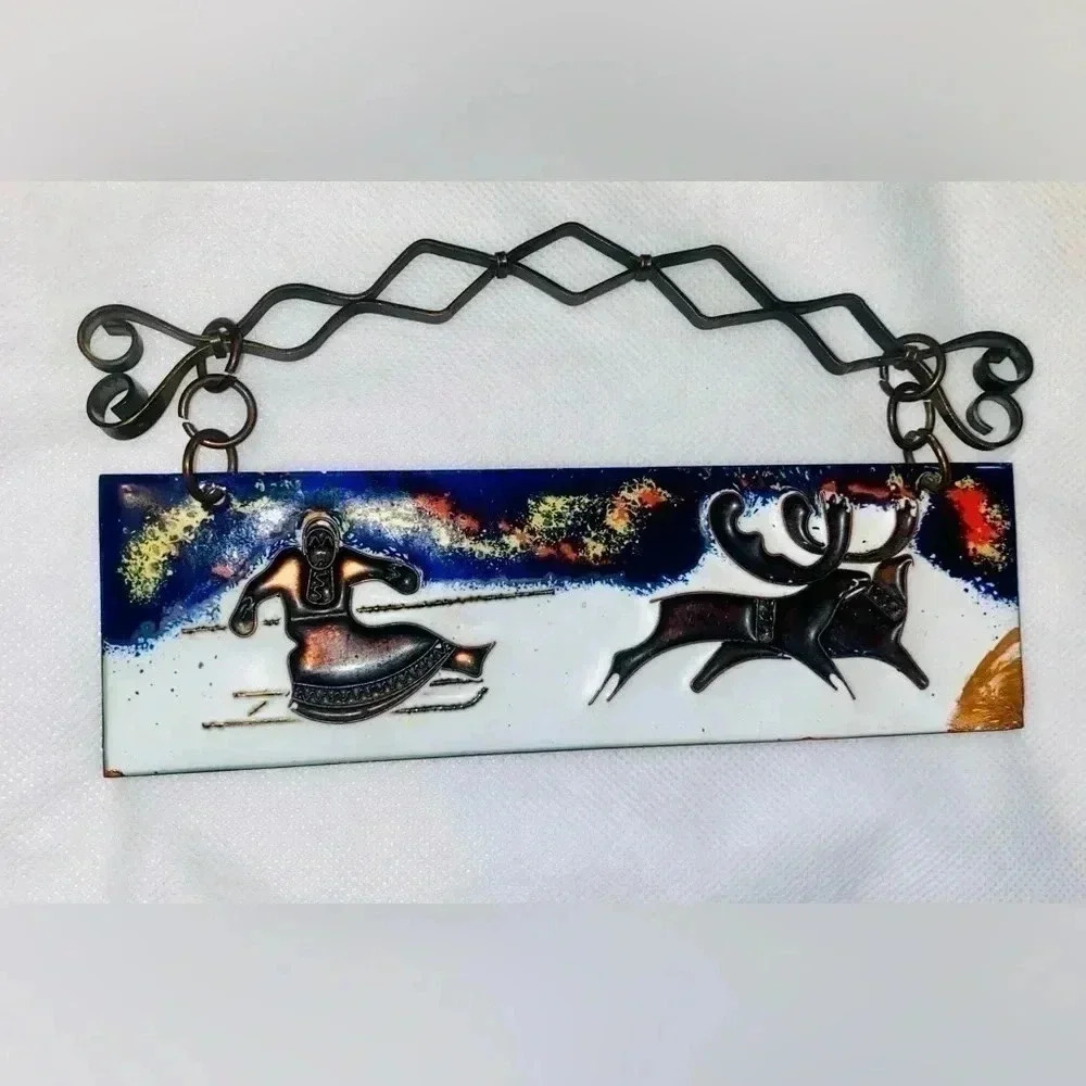 ❄️Vintage USSR Siberian First Nation motives  art - wall decor ( 1977)❄️